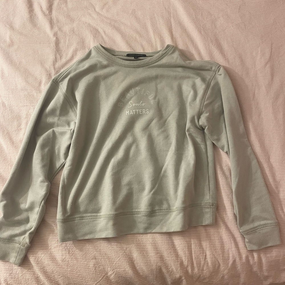 Beautiful Souls Matter sage green crewneck